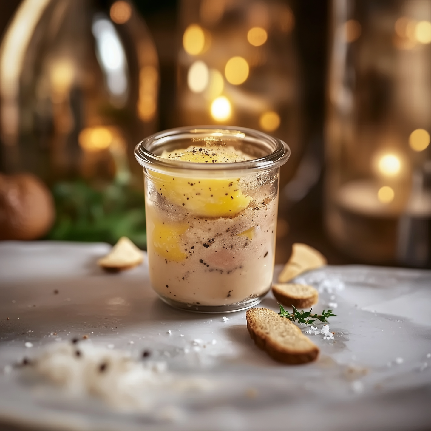 Foie gras mi-cuit de canard francais au pain d’épices